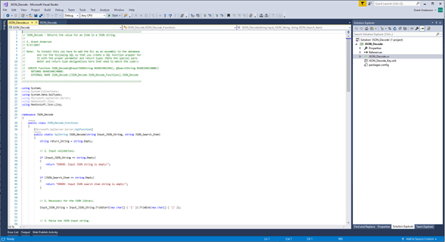 JSON Decode SQL Server CLR Function